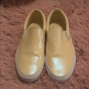 Metallic Yellow Vans